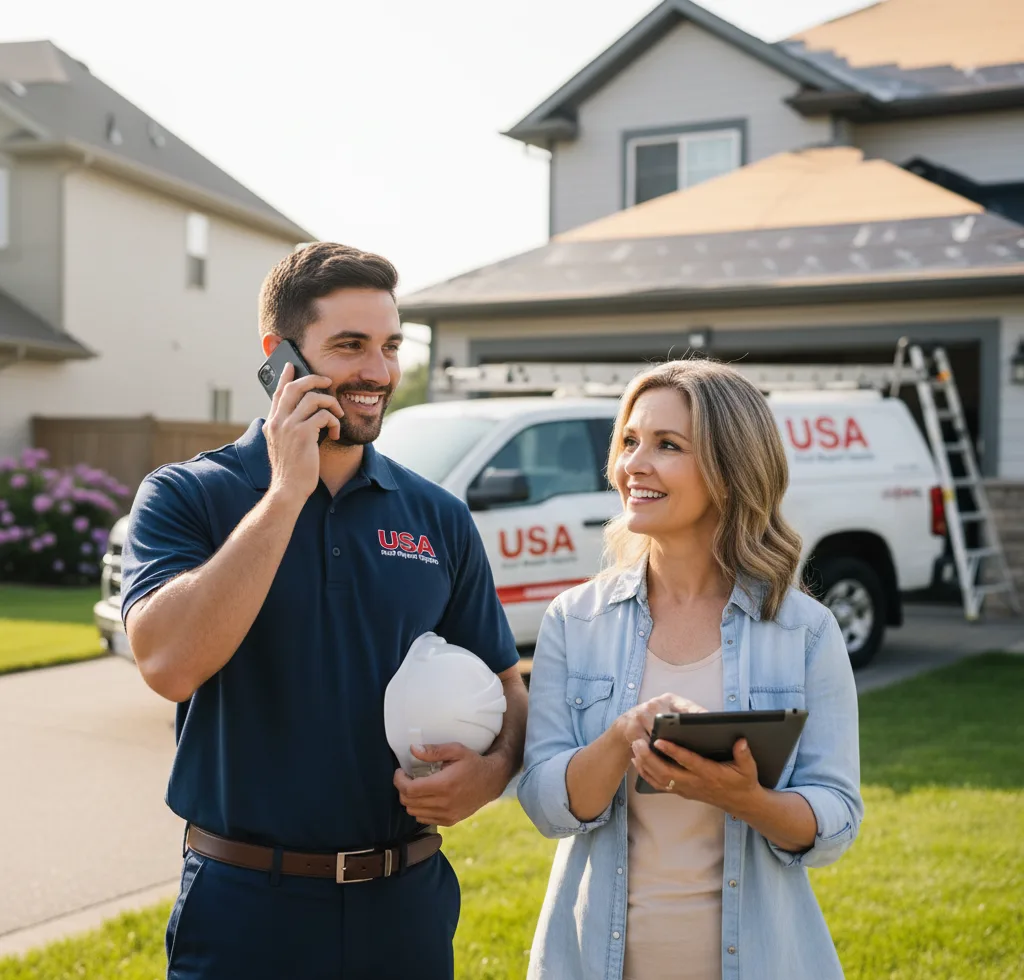 USA Roof Repair Experts customer support in Holliday